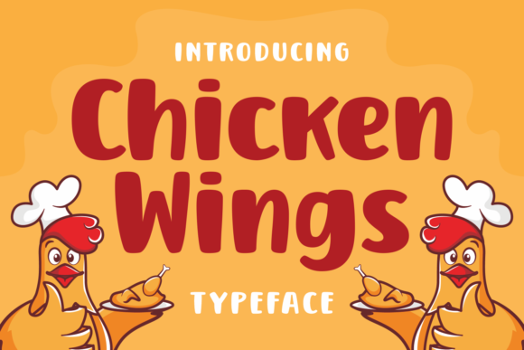 Chicken Wings Font for Business Branding