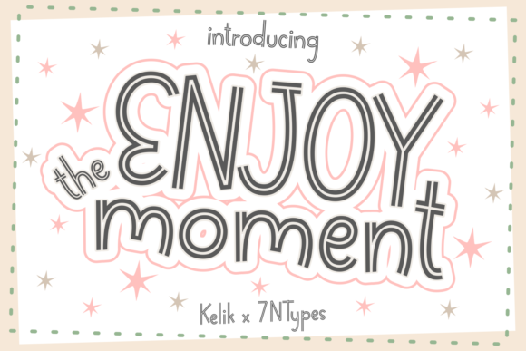 Enjoy the Moment Font for Editorial Design