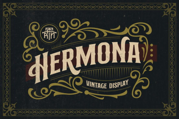Hermona: A Vintage Display Font for Digital Creativity
