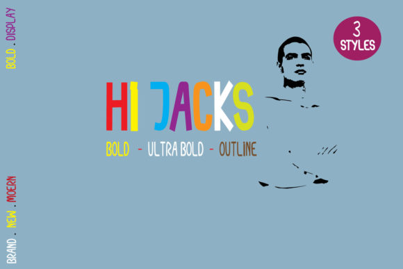 Hi Jacks: A Playful Display Font for Digital Creativity