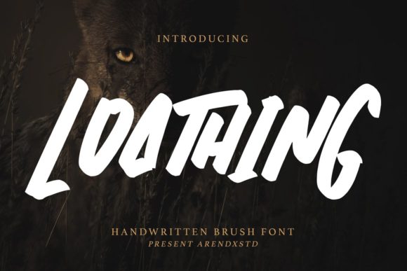 Loathing: A Bold Display Font for Modern Branding