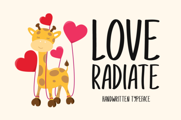 Love Radiate: A Handwritten Font for Editorial Elegance
