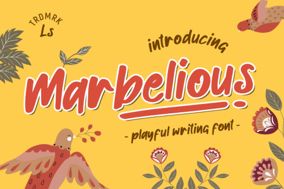 Marbelious: A Playful Display Font for Modern Editorial Design