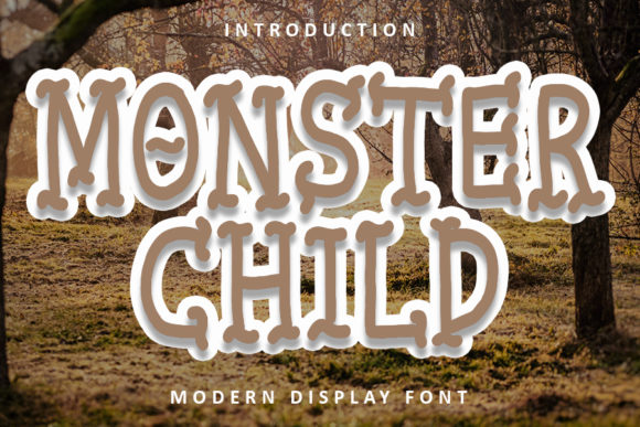 Monster Child: A Modern Display Font for Digital Projects