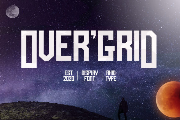 Over Grid: A Bold Display Font for Modern Branding