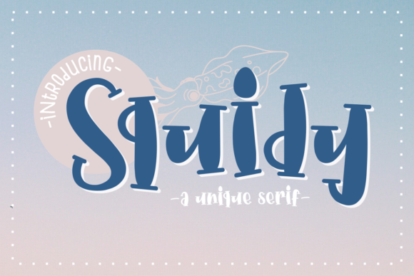 Squidy: A Quirky Display Font for Modern Editorial Design