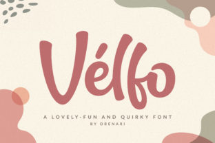 Velfo: A Quirky Display Font for Web Design